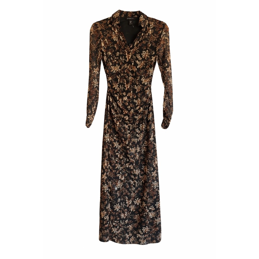 Bailey/44 Ruched Floral Maxi Dress – XS – NWT MSRP $158